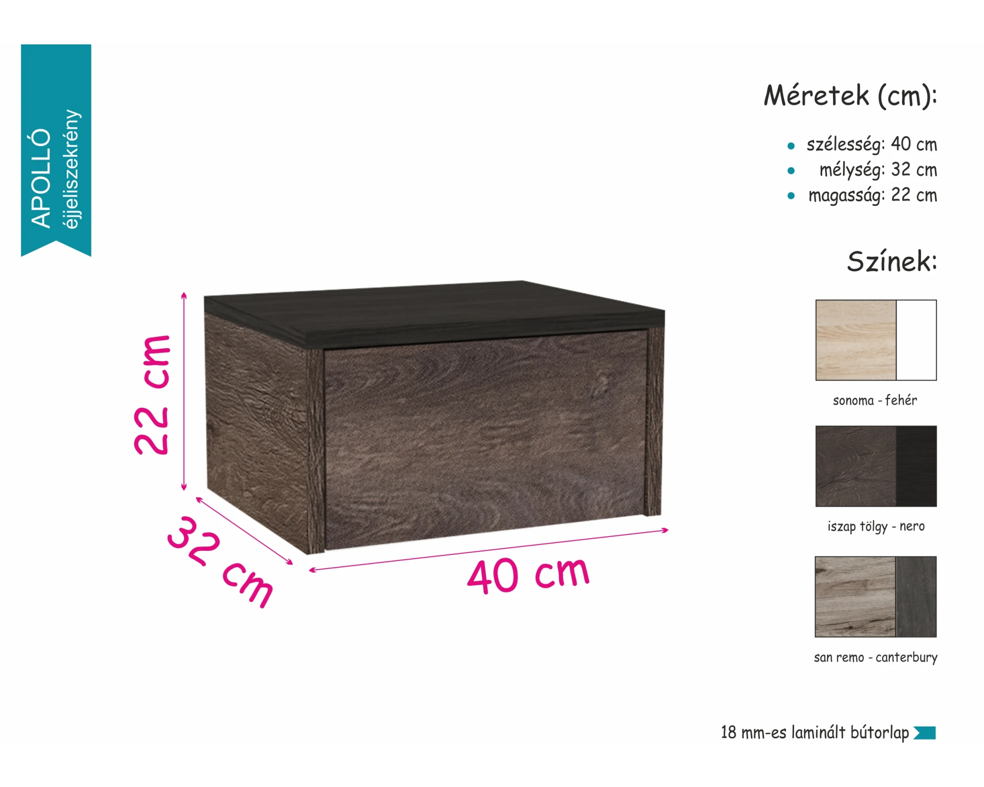 Olo 160 cm-es ágykeret - termékkép 2